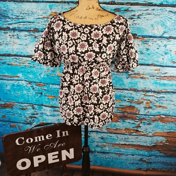 Villager Tops - Floral blouse Liz Claiborne Voyager 16W